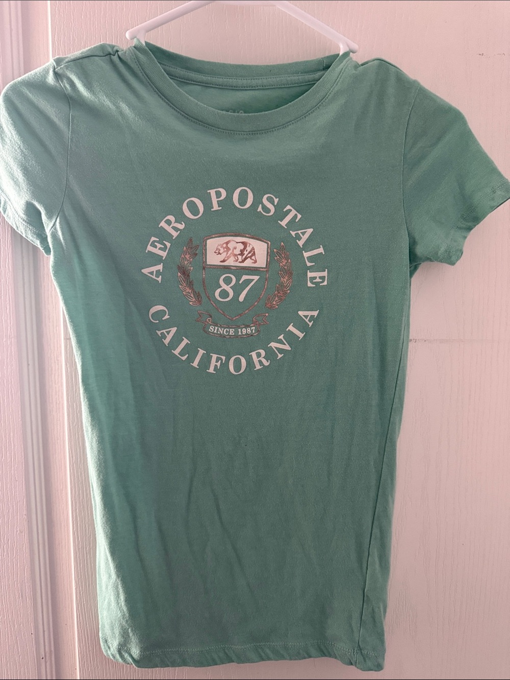 Aeropostale Teal Graphic T-Shirt